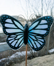 Load image into Gallery viewer, Hand Silkscreened Fused Glass Butterflies